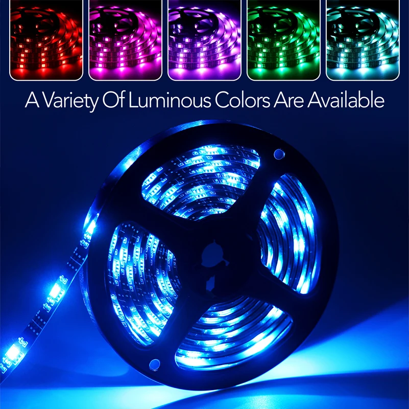 Водонепроницаемая светодиодная лента 5050 RGB IP65 5 В USB 3 клавиши 1 м 2 гибкая неоновая