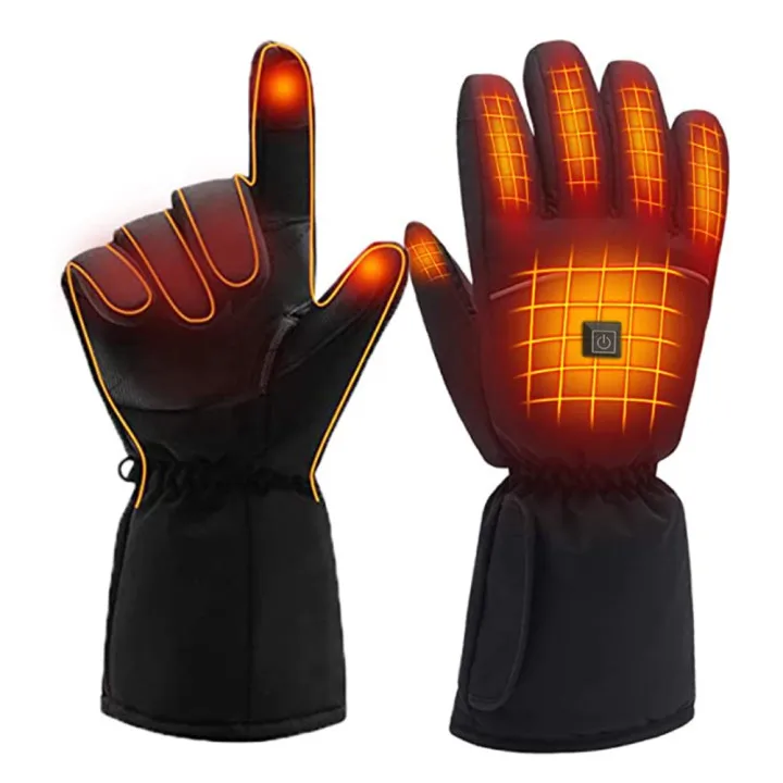 

1 Pair Motorcycle Heated Gloves Electric Heated Five Fingers Gloves Winter Touchscreen Gloves Winter Universal Accessories
