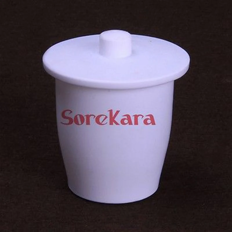 

250ml PTFE Crucible Cup with Cover Lid PTFE Beaker Acid Alkali Resistance