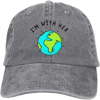 unisex im her mother earth vintage washed twill baseball caps adjustable hat funny humor irony graphics of adult gift gray
