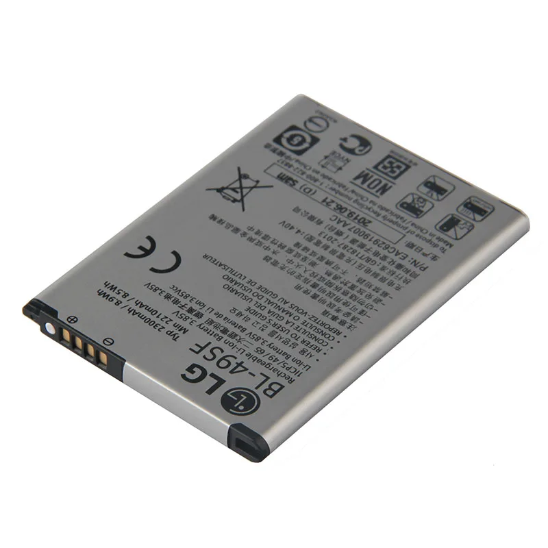Оригинальный BL 49SF Батарея для LG H735T H525N G4mini G4 Beat G4S G4C h736 2300 мА ч|Аккумуляторы