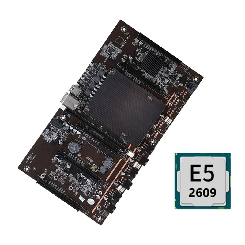 Материнская плата X79 H61 BTC для майнинга 5X PCI-E 8X LGA 2011 DDR3 поддержка 3060 3080 GPU с