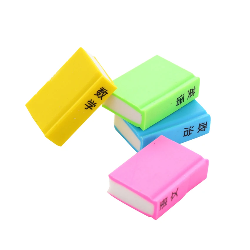 4 шт./компл. красочные учебное пособие Форма ластики студенты Канцтовары
