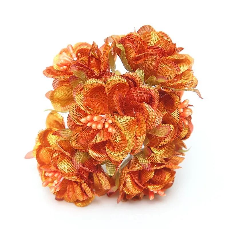 6 шт. 3 см искусственные цветы пластиковый букет гвоздик Свадебные украшения для