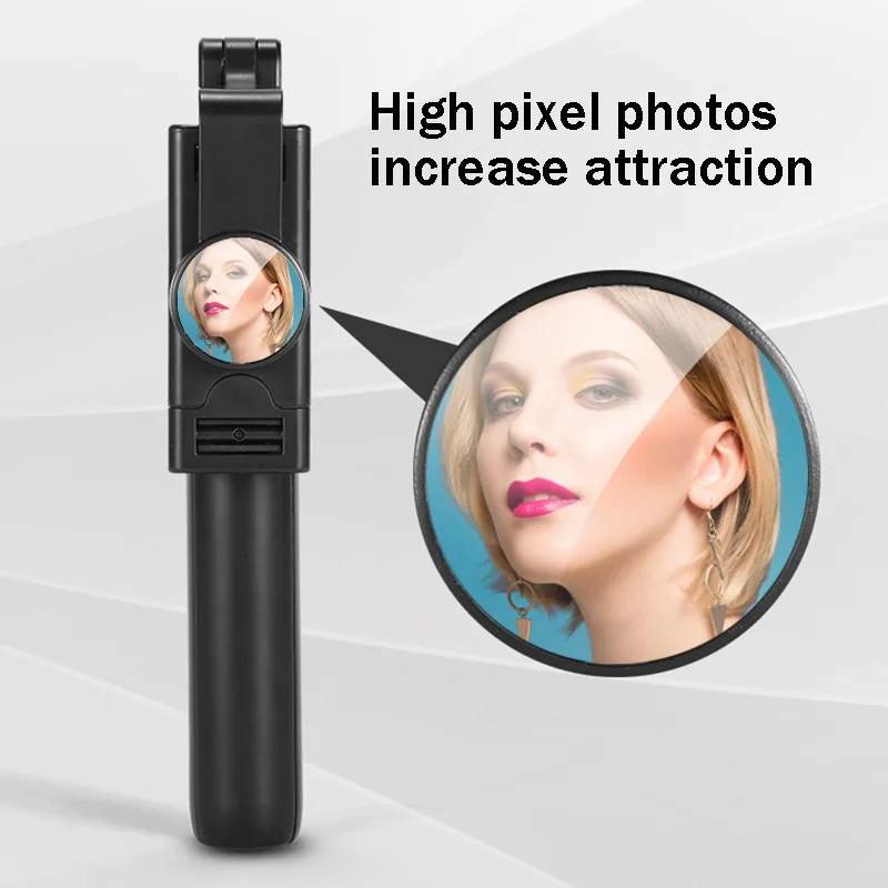 Селфи палка BFOLLOW 4 в 1 с триподом Ручной штатив Bluetooth и зеркалом для iPhone Huawei Xiaomi