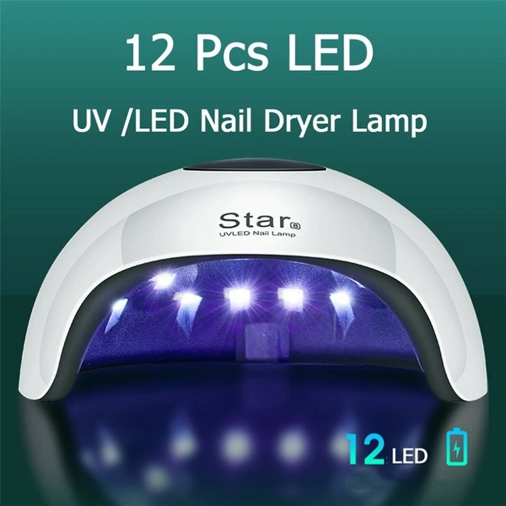 36W LED Lamp For Nail Dryer Infrared Sensing Smart Induction LCD Display Art Light With Timer | Красота и здоровье