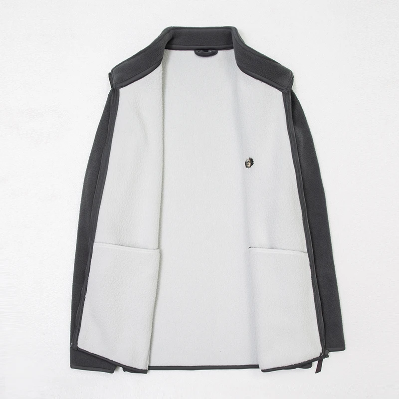 2019 Fashion Thick Velvet Wind Breaker Fleece Jackets Mens Autumn Winter Trend Overcoat Slim Fit Casual Coat Men Fleece Jacket