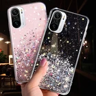 Чехол для Xiaomi Redmi Note 9 8 7 10 Pro 9S 10S 9C 9A K40, чехол с блестками для Xiaomi Poco F3 X3 F2 Pro M3 Mi 11 Lite, ультра чехлы