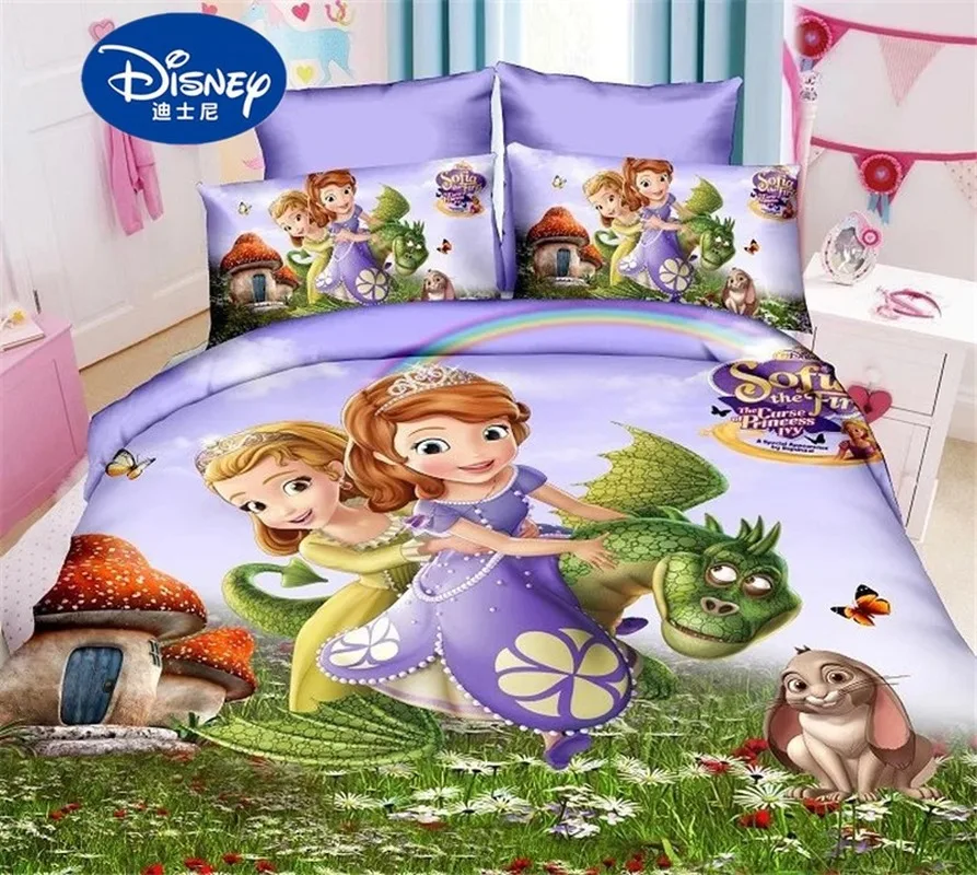 Детский комплект постельного белья Disney мультяшная Принцесса София для девочек