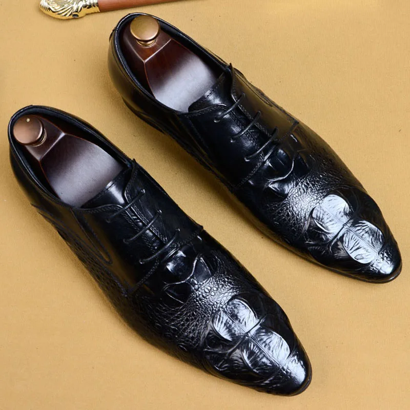 Мужские классические туфли из натуральной кожи броги роскошные элегантные для