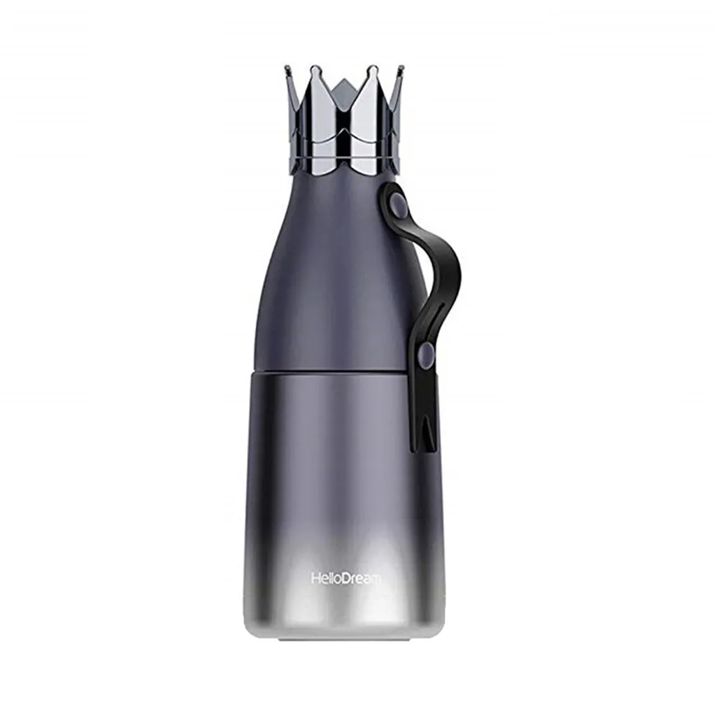 Portable warmth Crown Water Bottle Outdoor Mug Cup Travel Bottles Vacuum Cup Child School Therm Home and Garden Tool Supplies