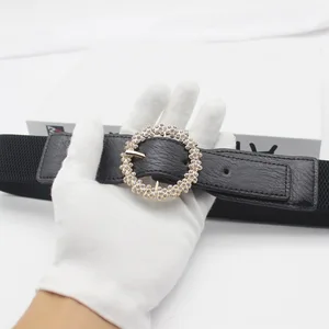 Ремень женский, круговой, с украшением из искусственной кожи со стразами, универсальный, 2020