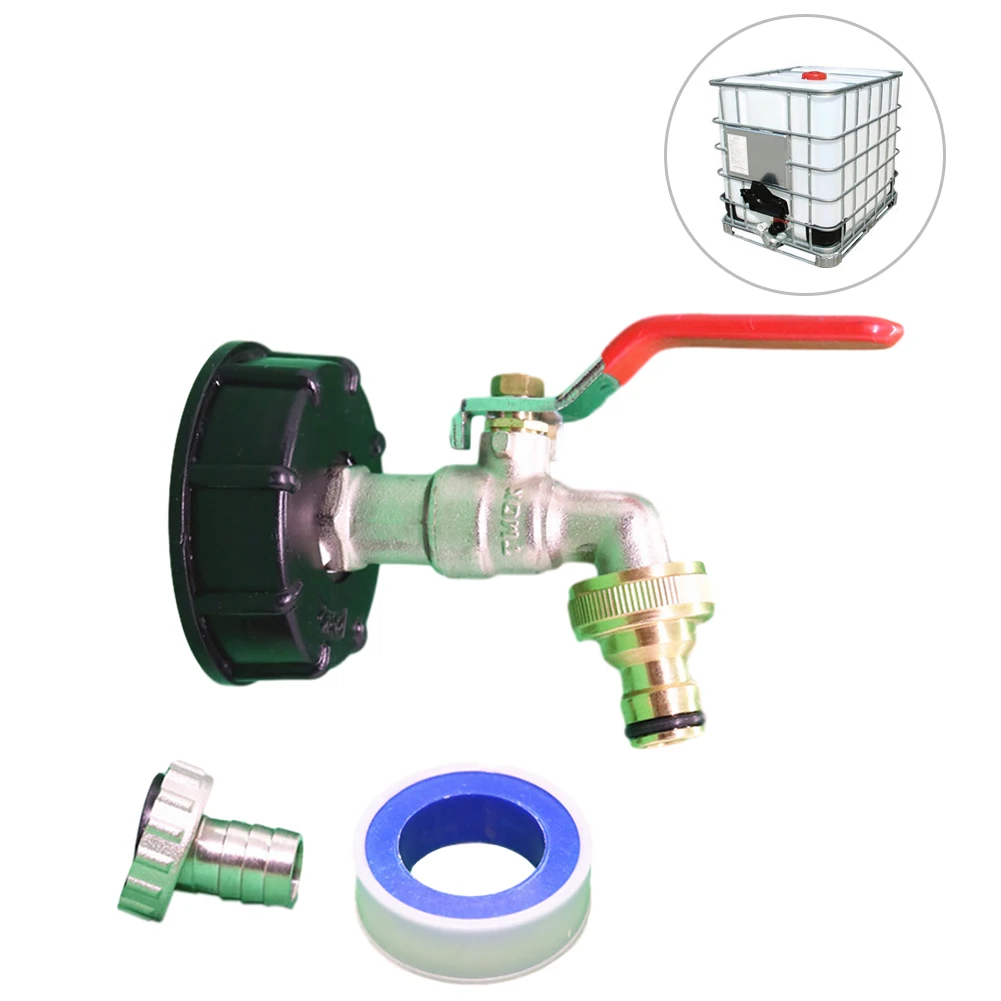 

IBC Tank Adapter 1/2inch Replacement Valve 60mm Coarse Thread To 15mm Garden Water Connectors Drain Adapter