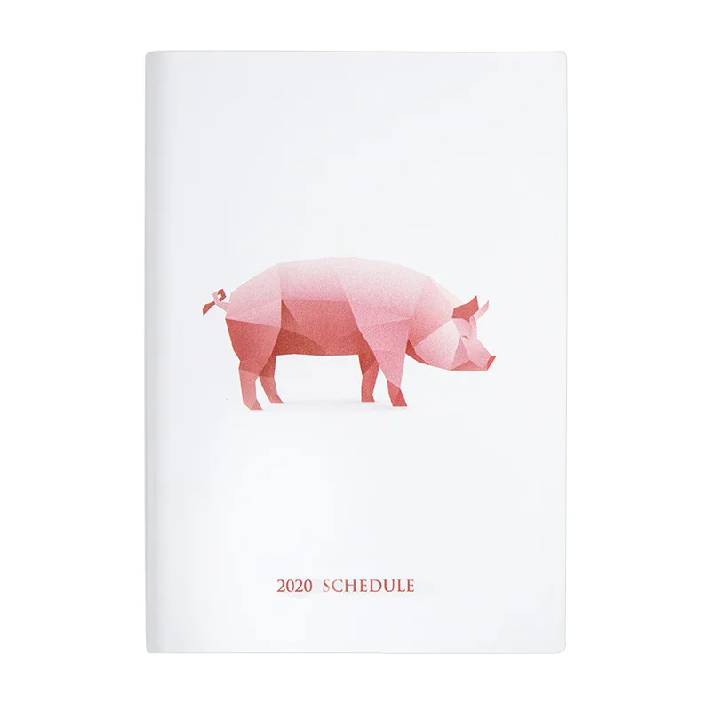 Pig Kawaii записная книжка-органайзер планировщик Органайзер B6 дневник расписание Сетка Журнал милые животные записная книжка назад в школу путешествия Handboo - Цвет: Pig