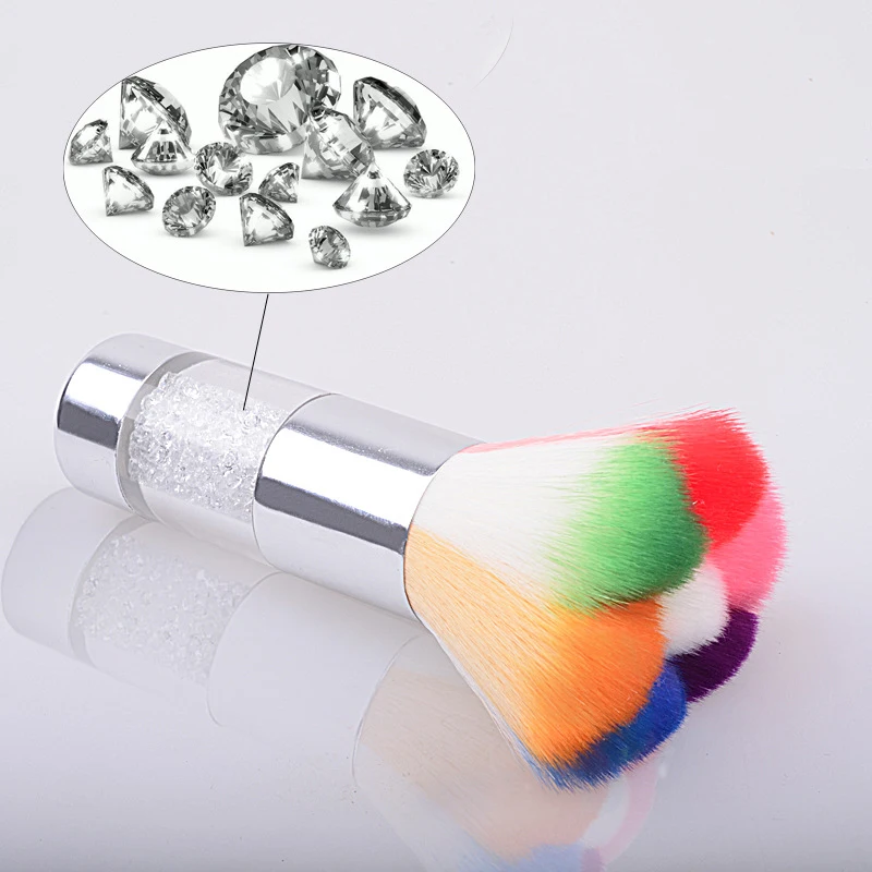 

1PC Nail Cleaning Brush Tools Remove Dust Powder Brush Nail File Art for Manicure Pedicure Acrylic makeup brushes Face Care