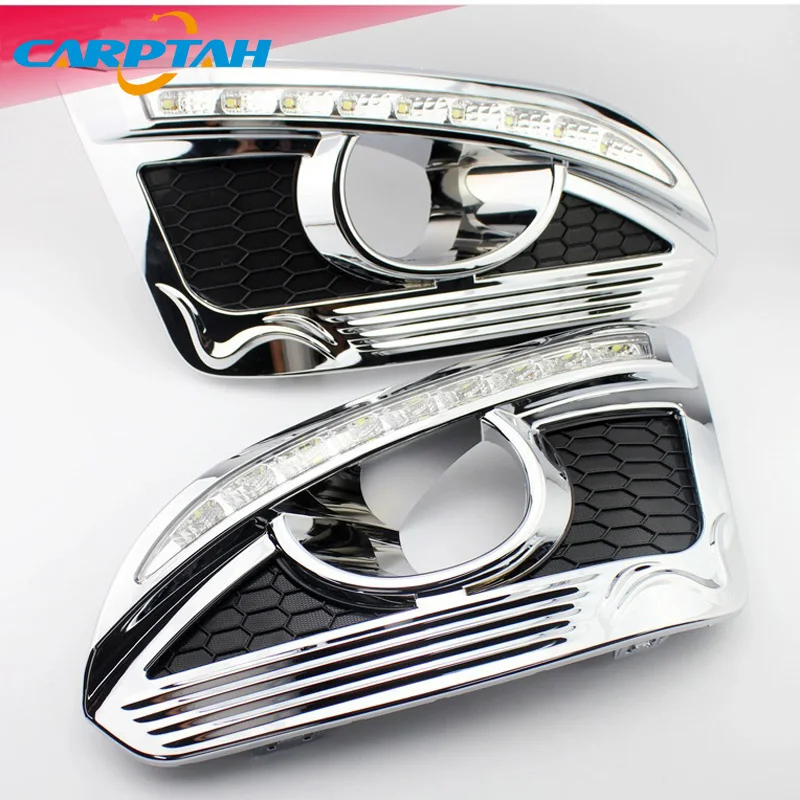 Светодиодный дневной светильник для Chevrolet Captiva 2014 2015 2016 Водонепроницаемый желтый