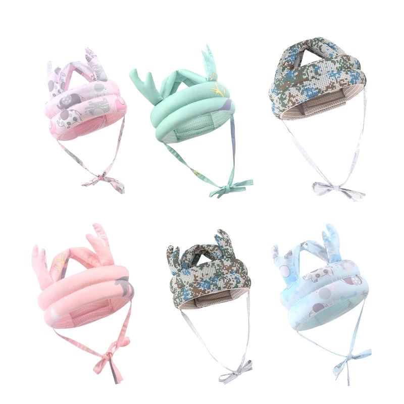 

Baby Safety Helmet Toddler Children Headguard Infant Head Cushion Protective Harnesses Soft Adjustable Kid Safety Hat hot