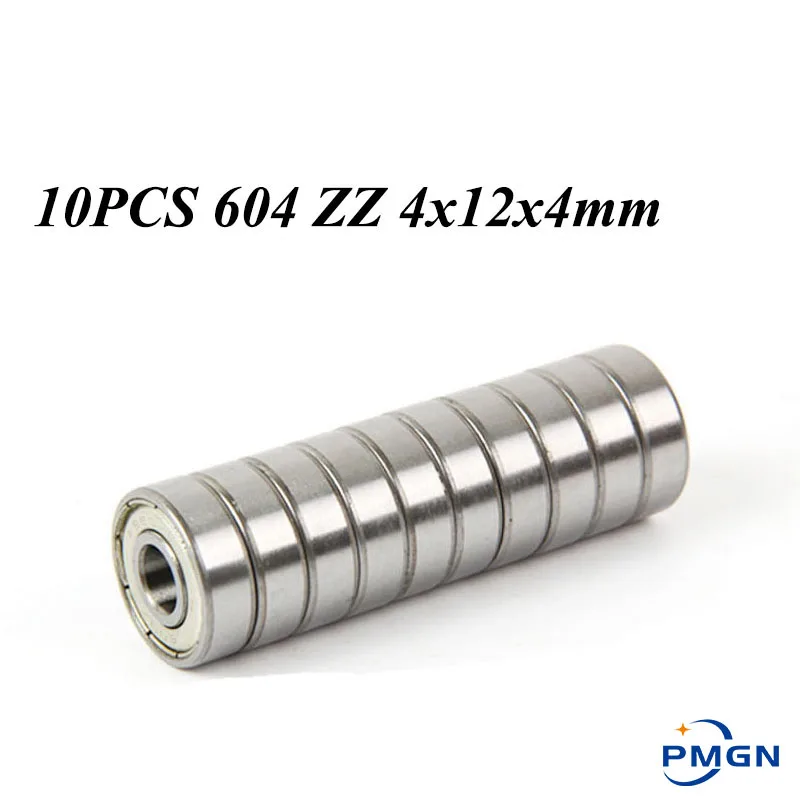 10 шт./лот ABEC-5 604ZZ 604Z 604-2Z 604 ZZ 4x12x4 мм миниатюрный металлический герметичный