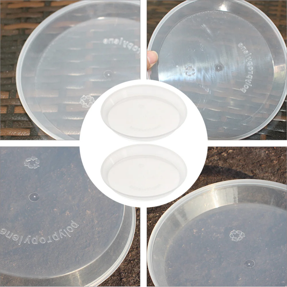 

2Pcs Fruit Plate Storage Tray Portable Food Container Platter Dish