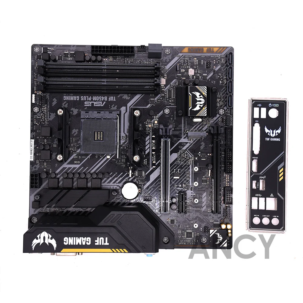 Б/у Материнская плата Asus TUF B450M Plus Gaming AMD Ryzen 2 AM4 DDR4 HDMI DVI D M.2 mATX|Материнские платы| |
