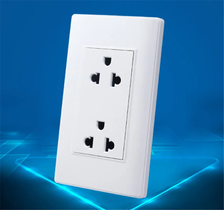 Штепсельная розетка Schuko стандарт Таиланда 2 комплекта тройная настенная 10 А 250 В