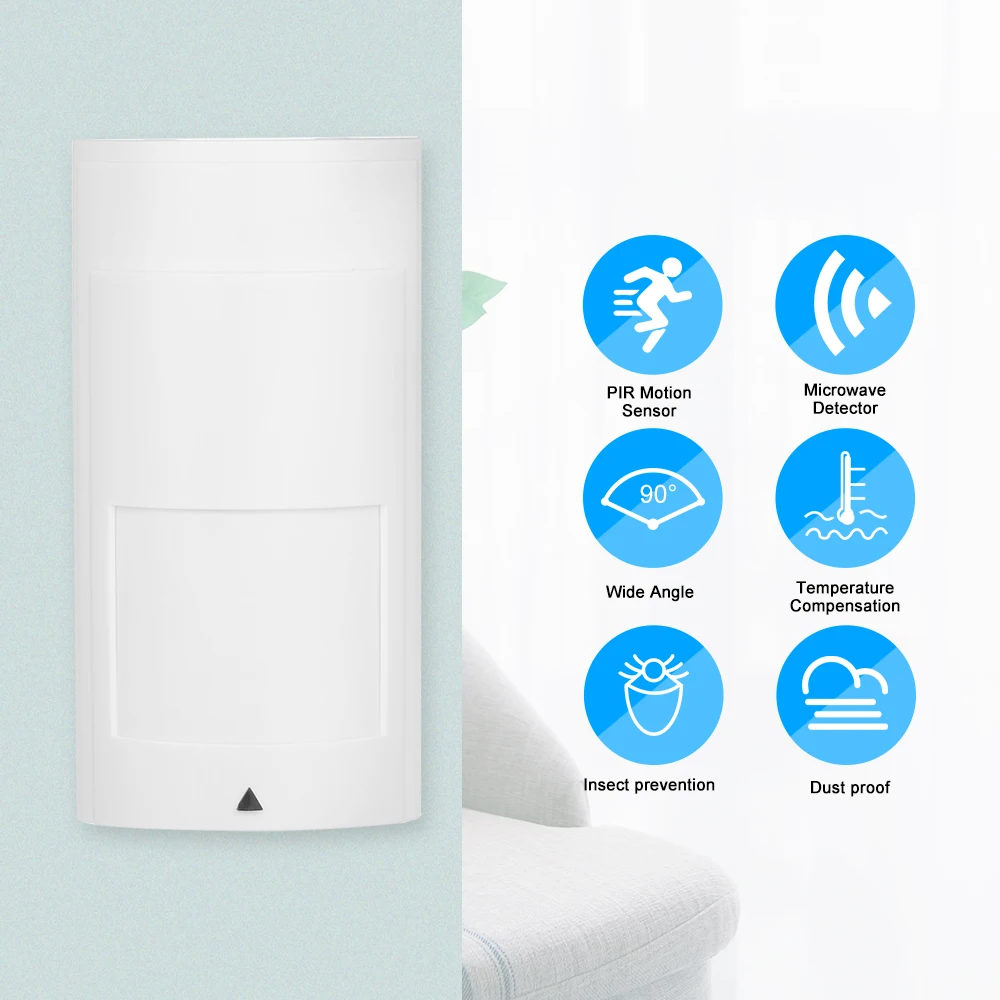 Проводной инфракрасный детектор движения и микроволновой печи двойной