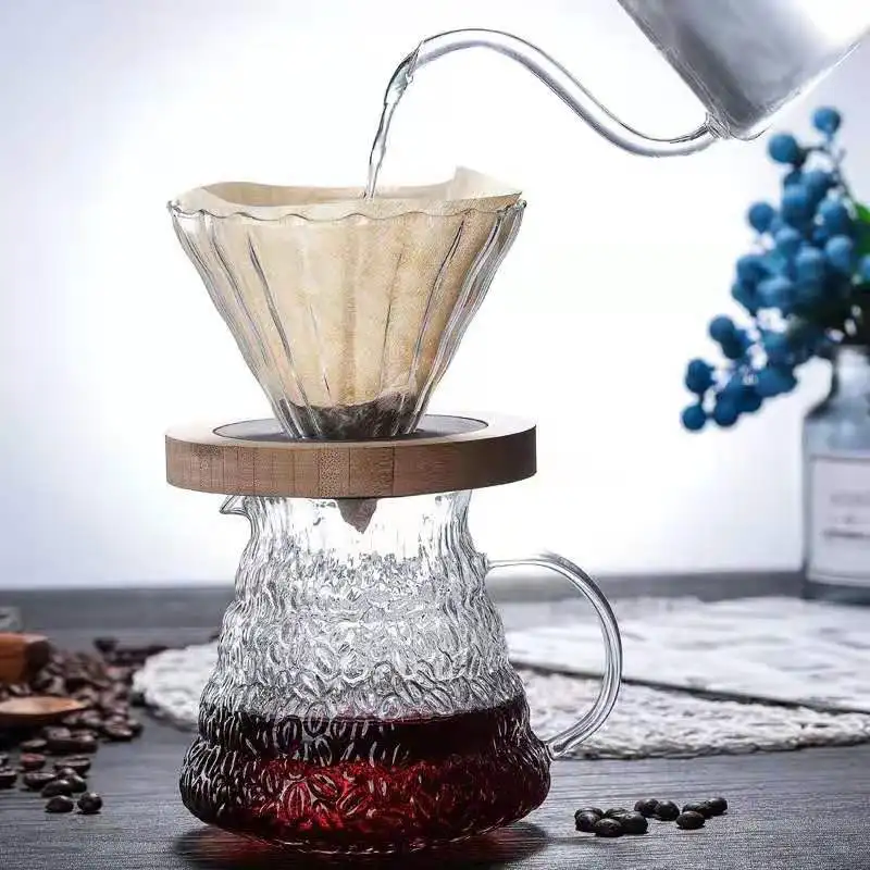 Кофейный капельный набор 350 мл/600 мл стеклянная ручная Кофеварка из нержавеющей