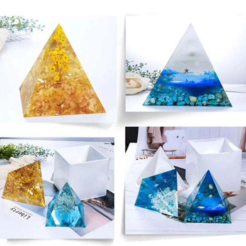 Большая пирамида силиконовая форма ремесло прозрачная эпоксидная смола для