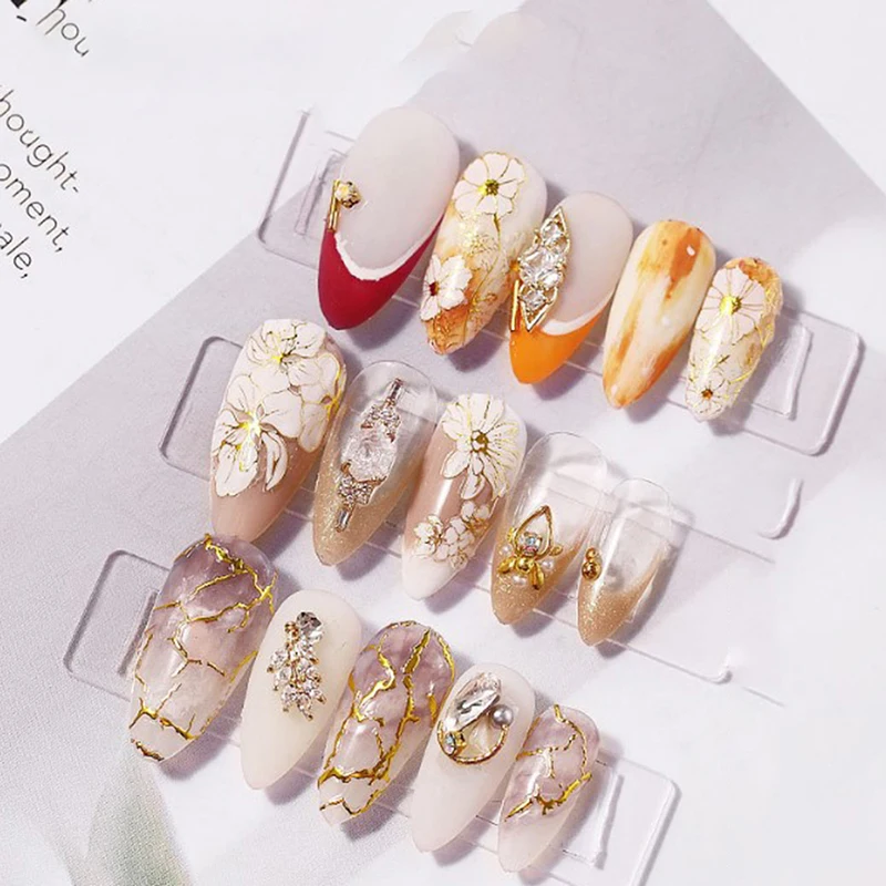 1 Pcs 3D Nail Stickers Gold Black Linear Sticker Transfer Adhesive Decoration Design | Красота и здоровье