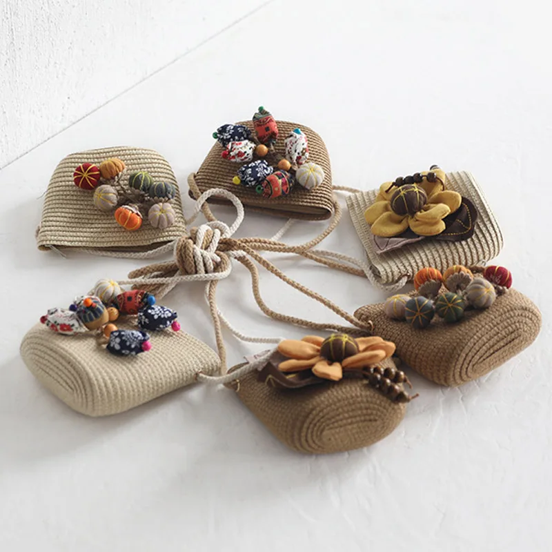 Шляпа сумка набор с широкими полями соломенные шляпы кепка одно плечо для детей