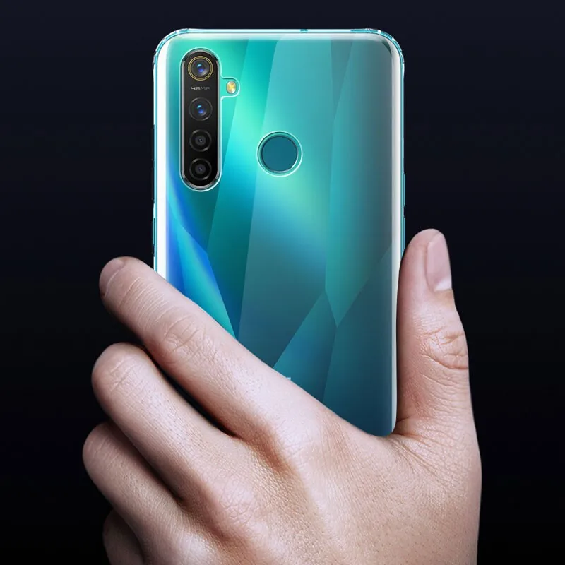 Case For OPPO Realme Q / X TPU Silicone Clear Fitted Bumper Soft on the Transparent Back Cover |
