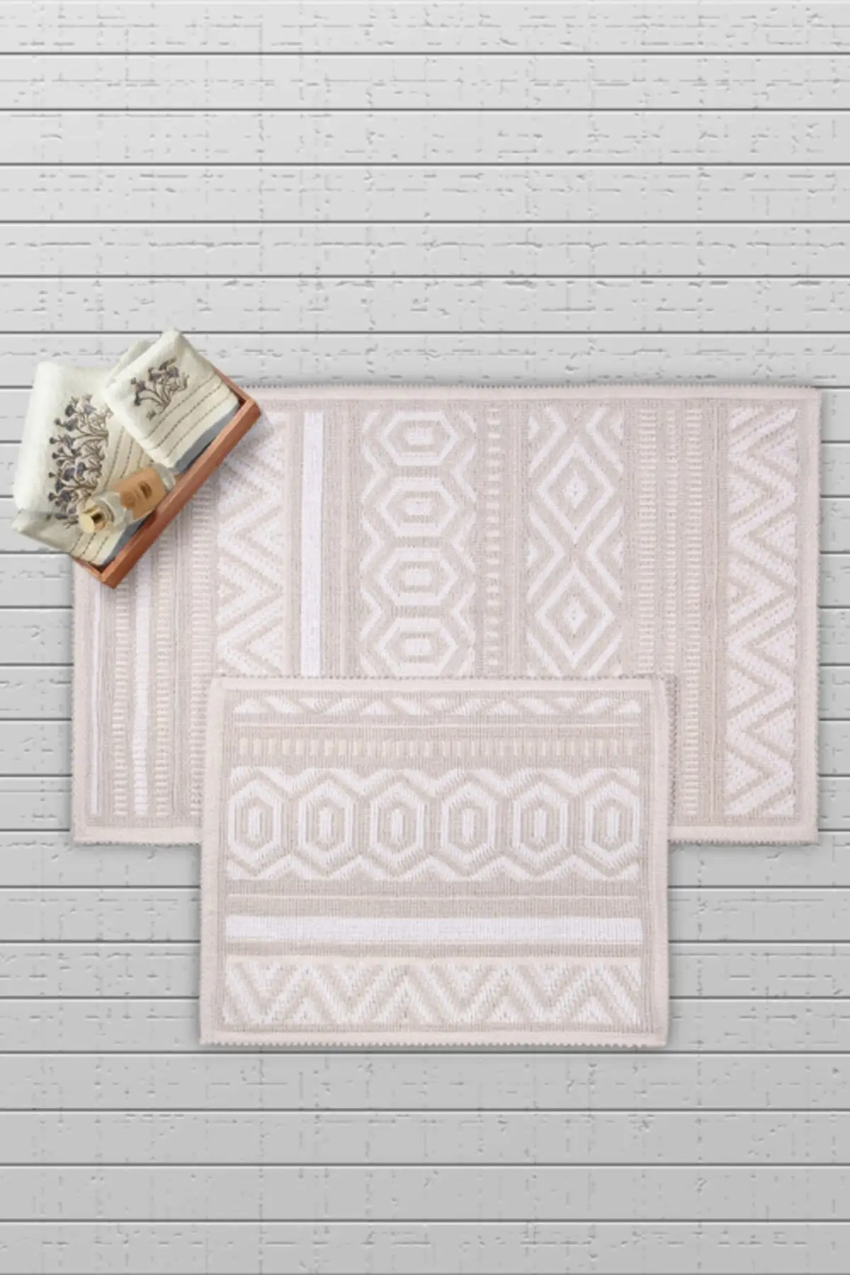 

Hat Cotton 2'li Bath Mat 60x100 - 50x60 Cm