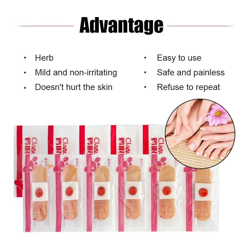 50PCS Detox Foot Pads Patches Feet Care Medical Plaster Corn Removal Remover Callus Health Patch | Красота и здоровье