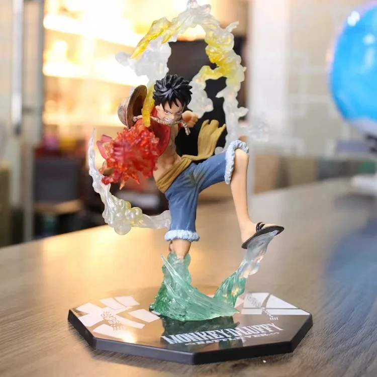 One Piece Monkey D Luffy Zero Fire кулак ПВХ экшн-фигурка 200 мм Аниме фигурка модели игрушки |
