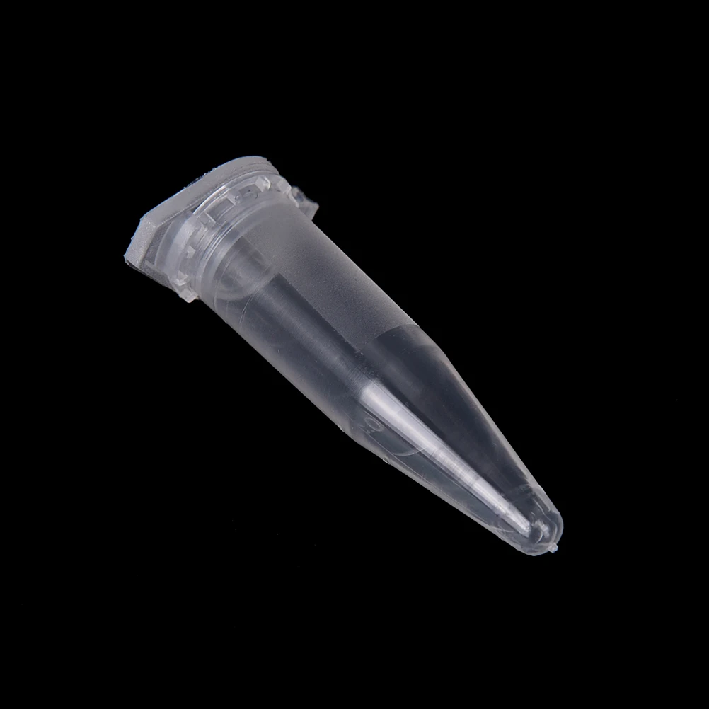 

100 PCS 1.5ml Lab Clear Test Tube Centrifuge Vial Snap Cap Micro Plastic Container for Laboratory Sample Specimen Lab Supplies