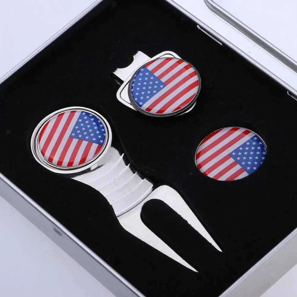 Подарочный набор инструментов для гольфа-включает в себя зажим шляпы и маркер