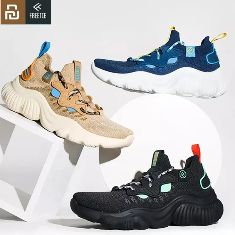 

2022 New Youpin Mijia FREETIE Outdoor Sports Shoes Men's Lightweight Breathable Cloud shadow Sports Casual Men Shoes for Xiaomi