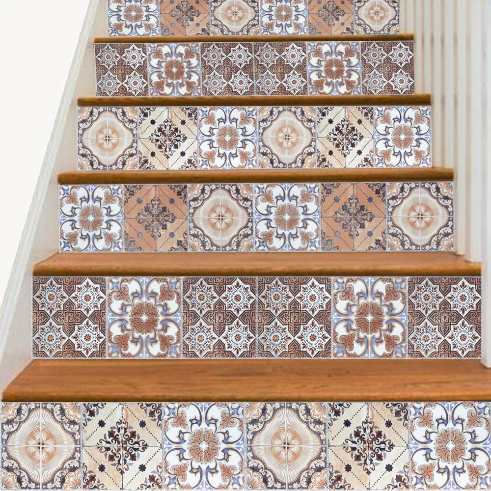 Наклейки для лестницы домашний декор паста богемный стиль красивые креативные