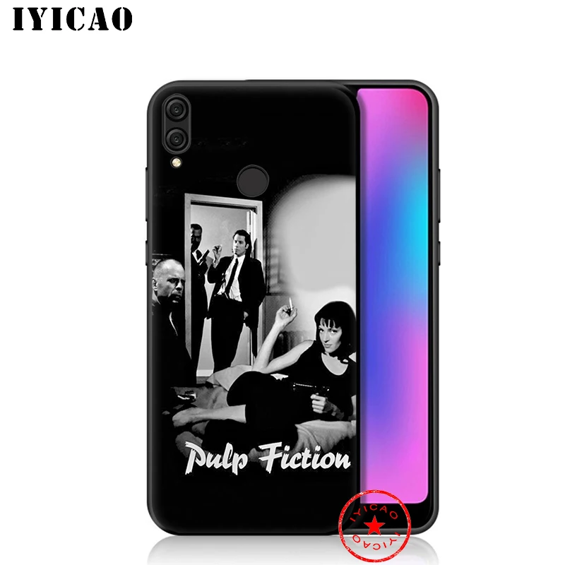 Мягкий чехол IYICAO Pulp Fiction для Huawei Honor 20 10 9X 9 8C 8X 8 7X 7C 7A 6A Nova 5i 4 3i 2 2i Lite Pro View Note |