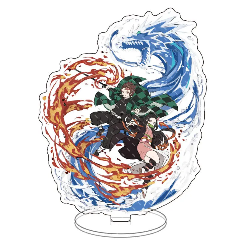 

Anime Figure Demon Slayer Acrylic Stand Kimetsu no Yaiba Kamado Tomioka Giyuu Kyoujurou Model Plate Desk Decor Standing Gifts