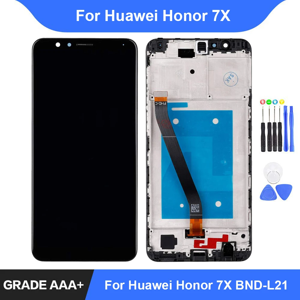 ЖК дисплей для Huawei Honor 7X сенсорный экран Женский/L22 дигитайзер в сборе запасные