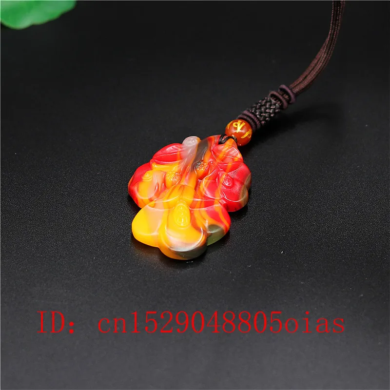 Натуральный Цвет Китайский нефритовый цветок кулон Магнолия ожерелье модное