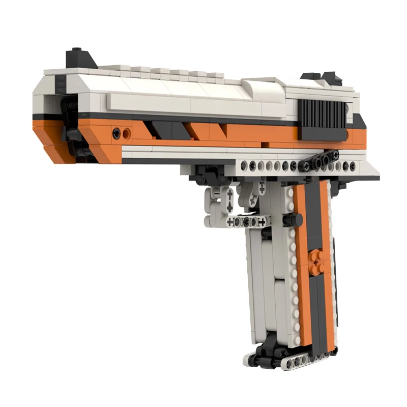 

Kid Toy Gun High Difficulty Technology Bricks Desert Eagle Gun MOC Building Blocks Weapon Assembly Model DIY Bricks Set Childre