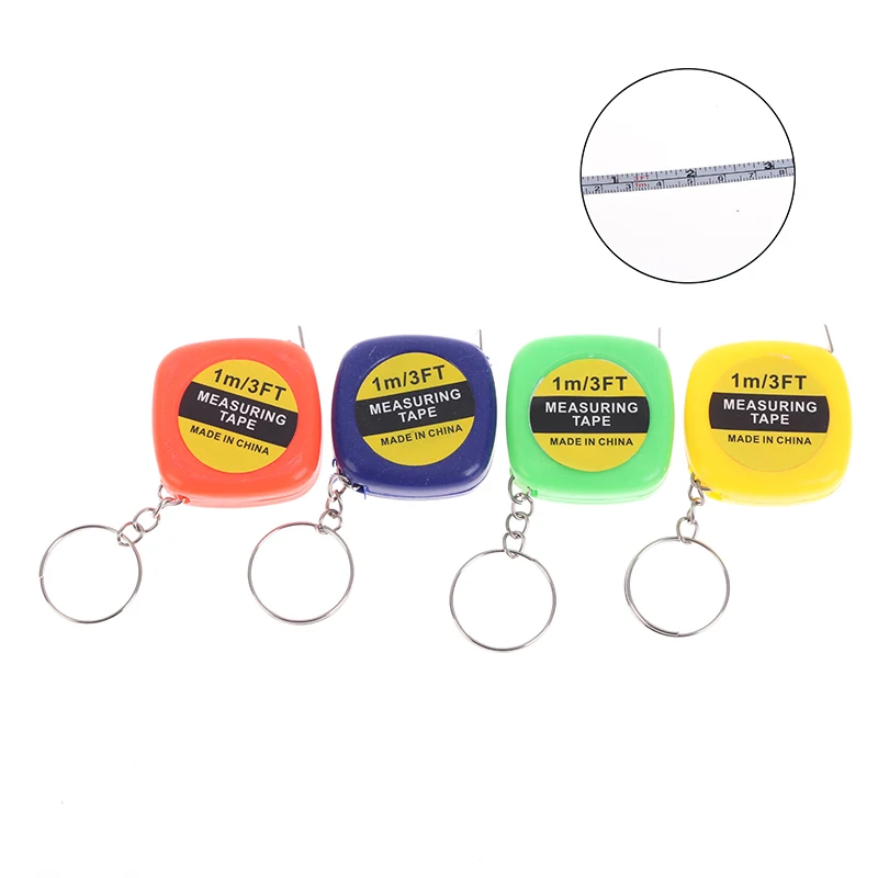 1 шт. Выдвижная рулетка м/3 фута Метрическая инструмент портного маленькая брелок