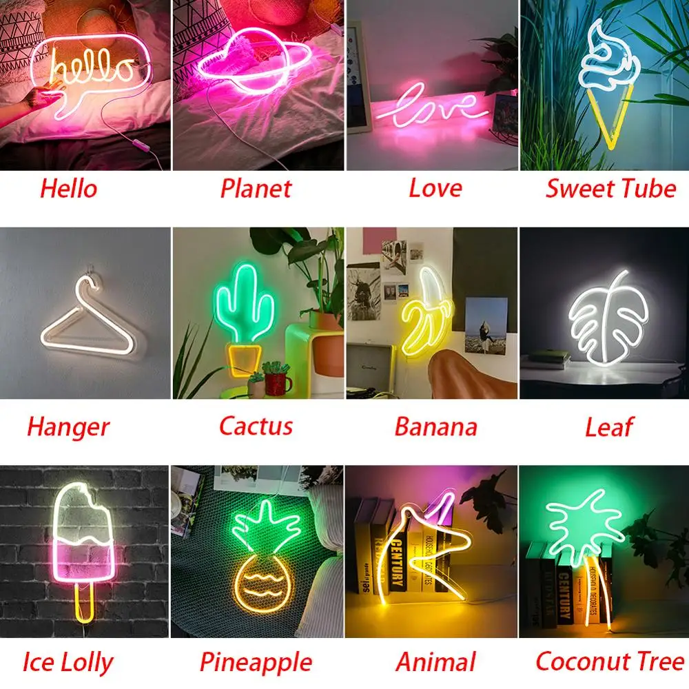 Банановые неоновые вывески светодиодный неоновый светильник художественный