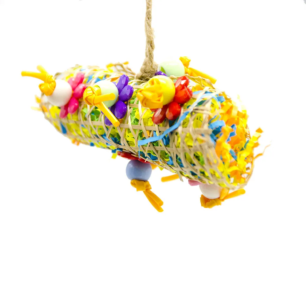 Товары для игрушек птиц Бамбуковая планка игрушки рисования попугая бумажная