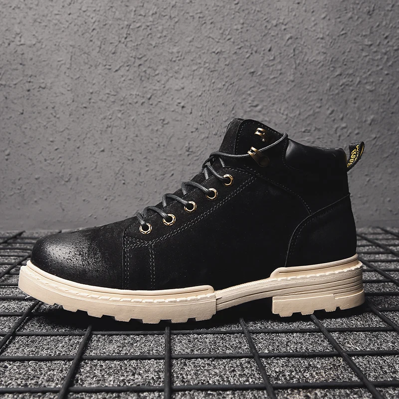 Высококачественные зимние теплые ботинки martin Рабочая обувь CHUQING брендовые