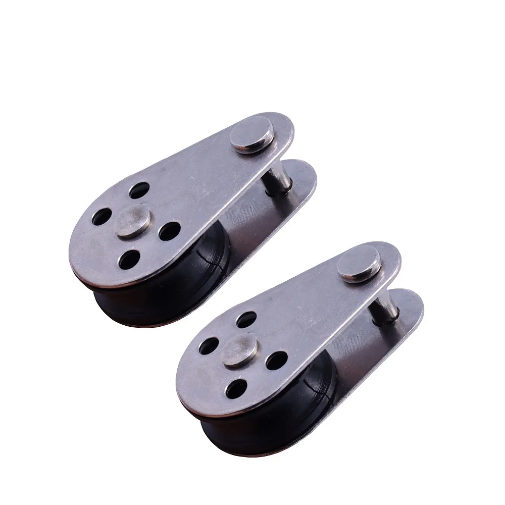 2 шт. 316 Нержавеющая сталь шкив блока 45 мм одвесных проводов буксирное колесо