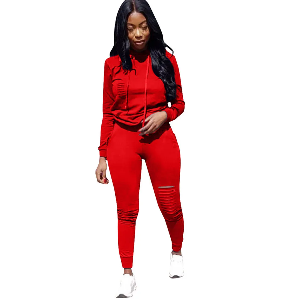 

Two Piece Set Top and Pants Womens 2 Piece Sets 2018 Casual Pullover O-Neck Elastic Waist Pink Outfit Sweater Set Club Outfits