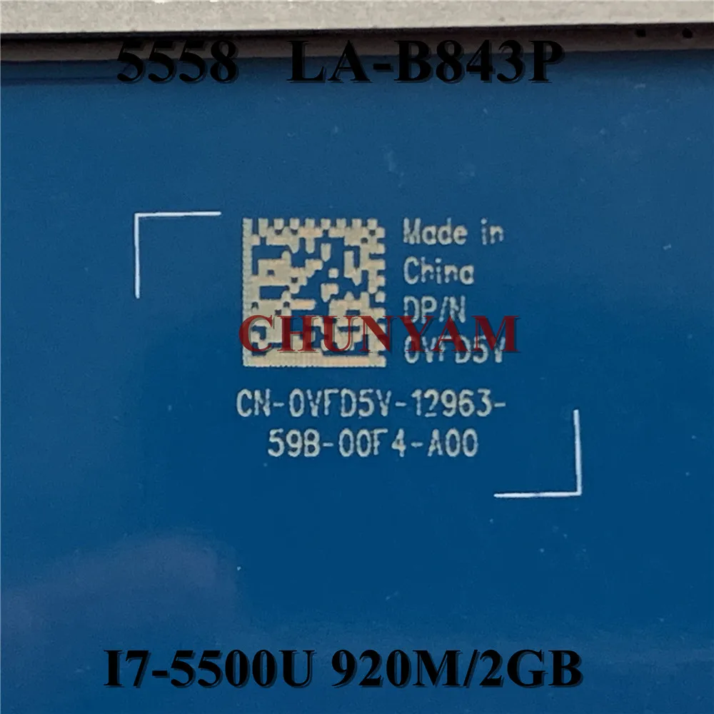Новая модель 920M/2GB для ноутбука dell Inspiron 5458 5558 5758 материнская плата 100%